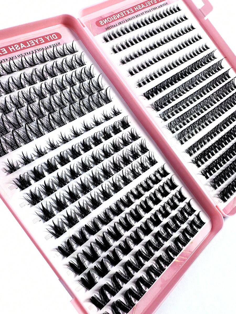 32pcs/10pcs C-Curl Flirty Fairy False Eyelash Clusters