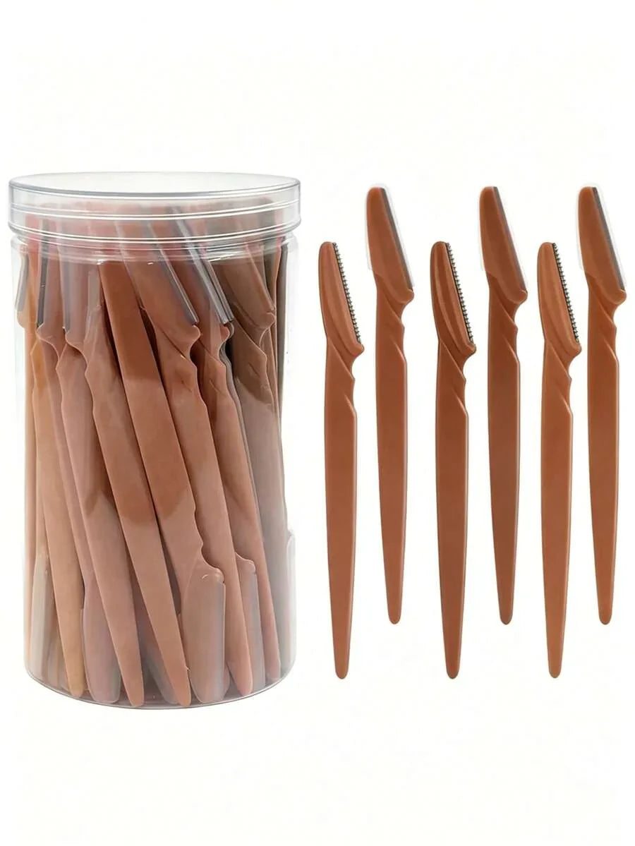 Bottled Eyebrow Razor Set, Includes Storage Box