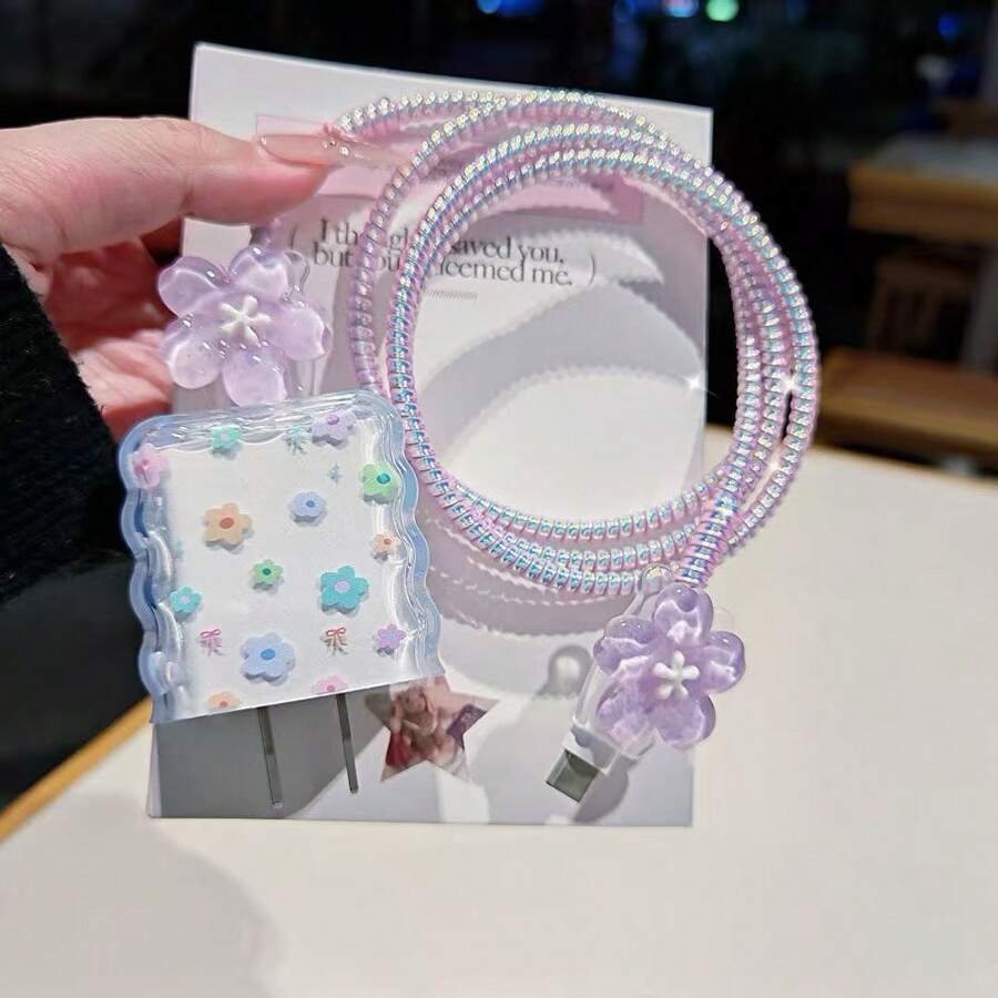 Minimalist Floral Charging Protector Case