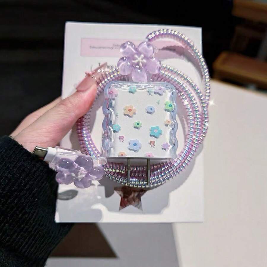 Minimalist Floral Charging Protector Case