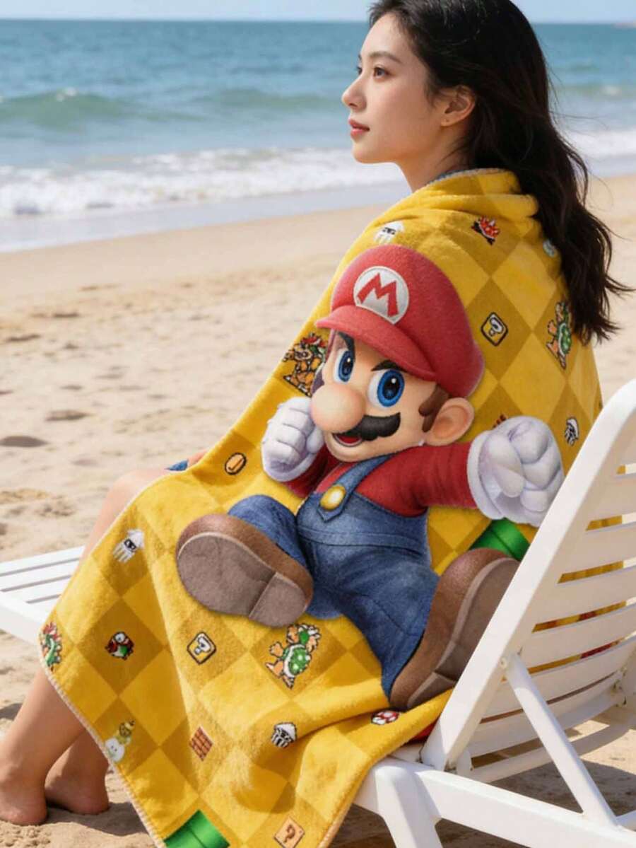 asmodee Mario Theme Beach Towels