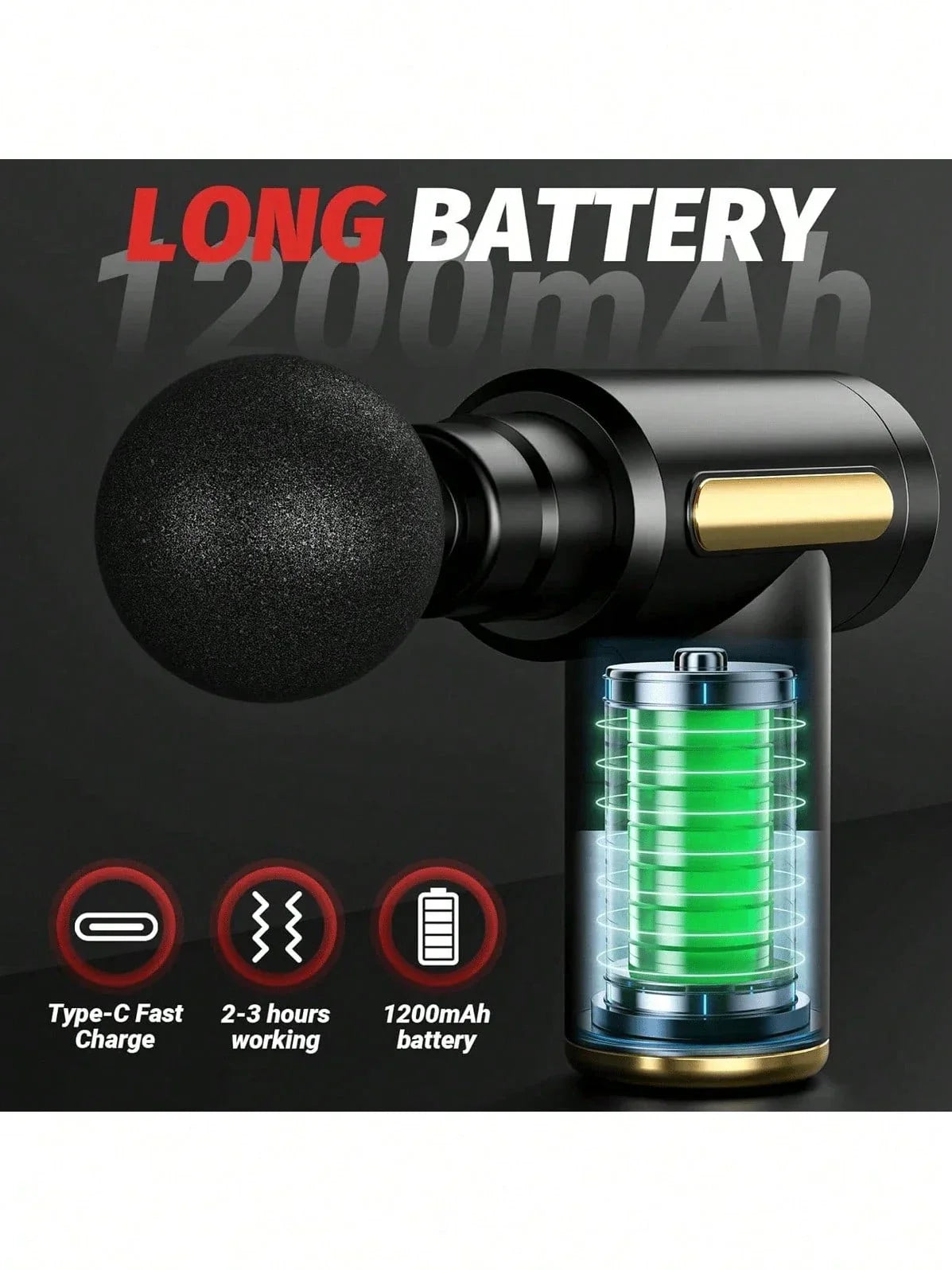 Portable Deep Tissue Massage Gun