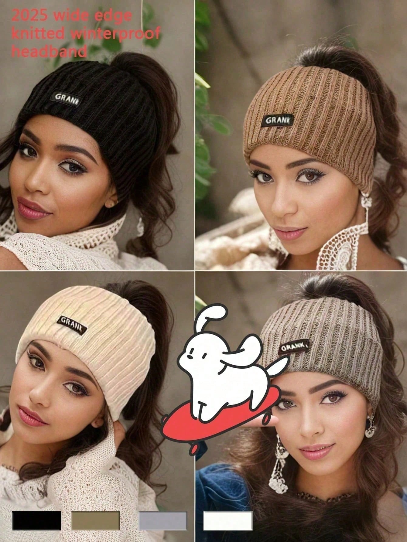Solid Color Knitted Hairband