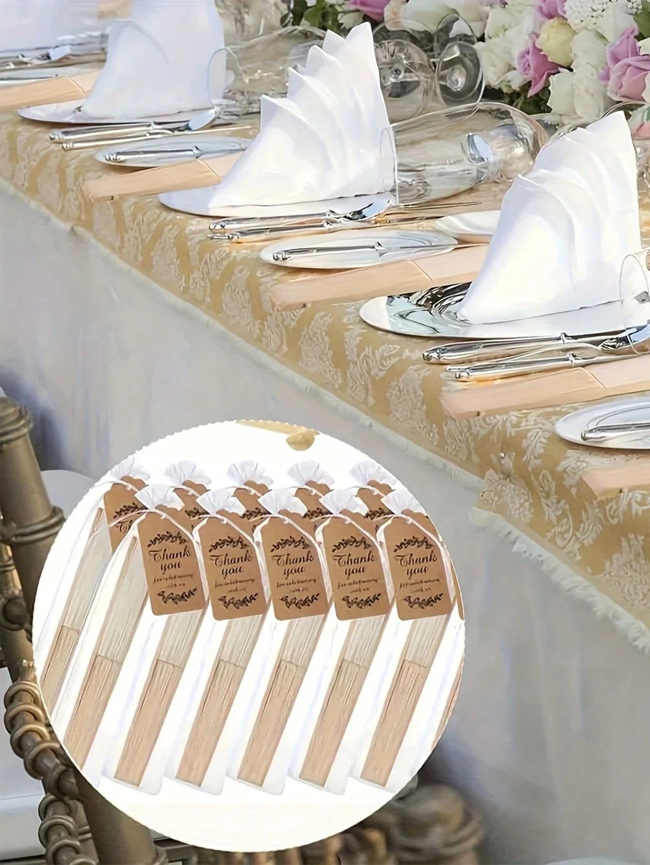 Elegant Wedding Folding Fan Set