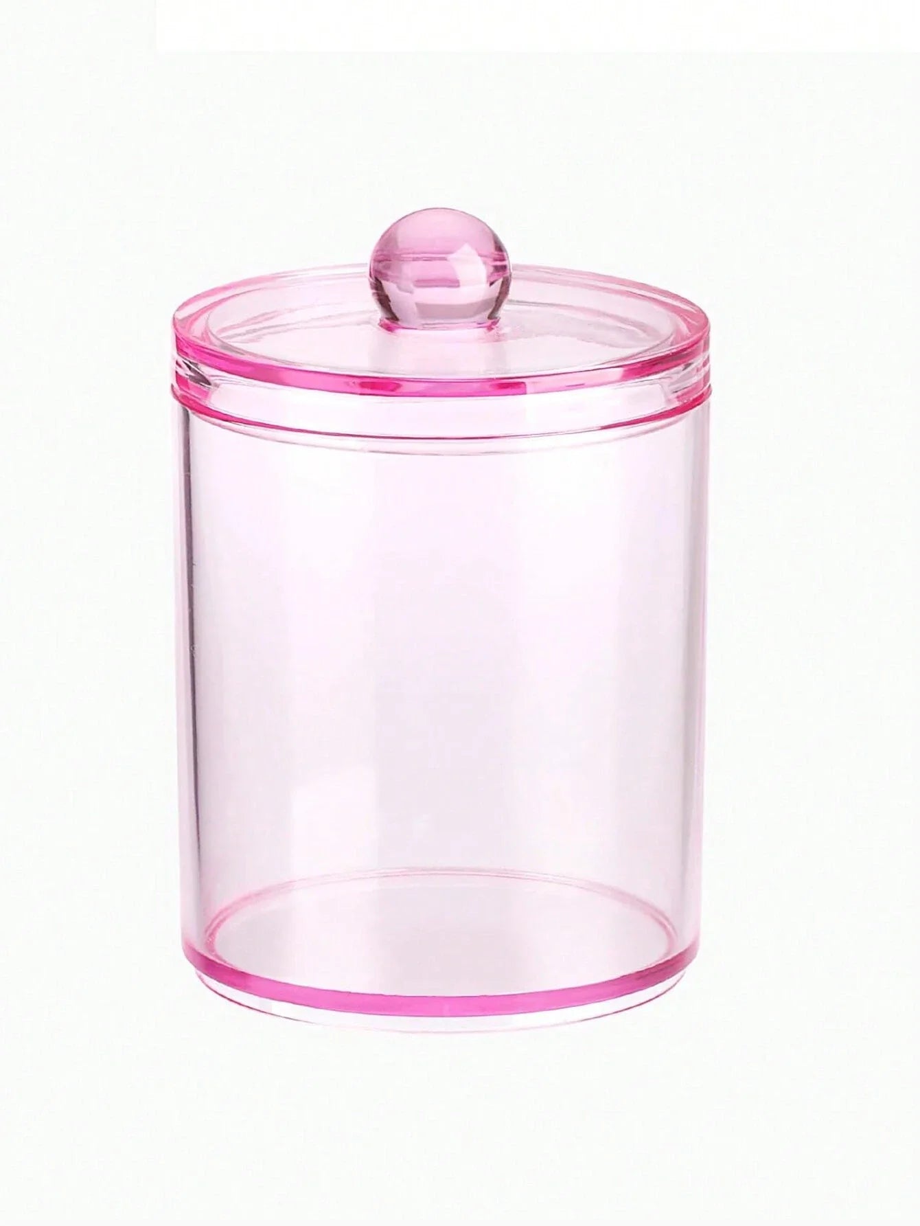 Clear Bathroom Storage Organizer Jars Set