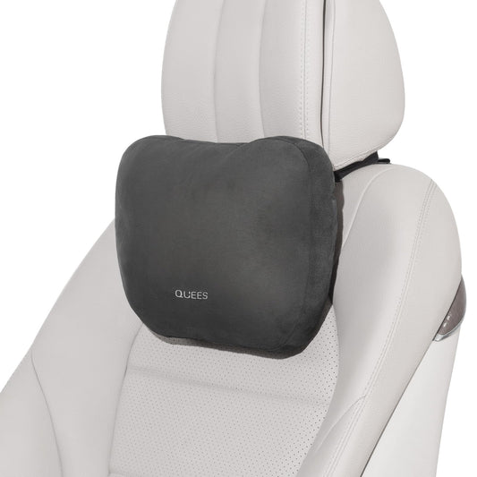 BEBAS Car Headrest Pillow with Adjustable Strap for Neck Support, Black
