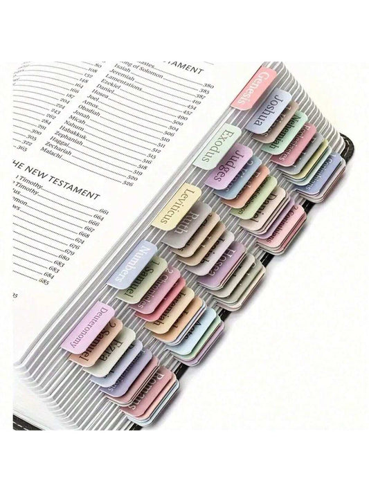 Boho Morandi Bible Tabs Organizer