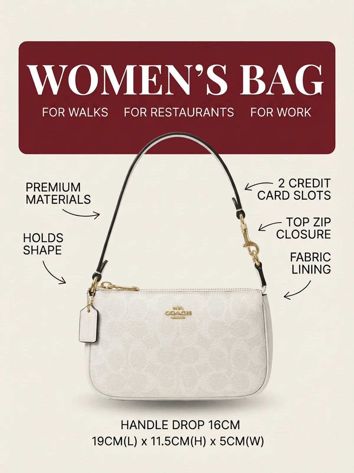 Coach Nolita 19 Wristlet Bag
