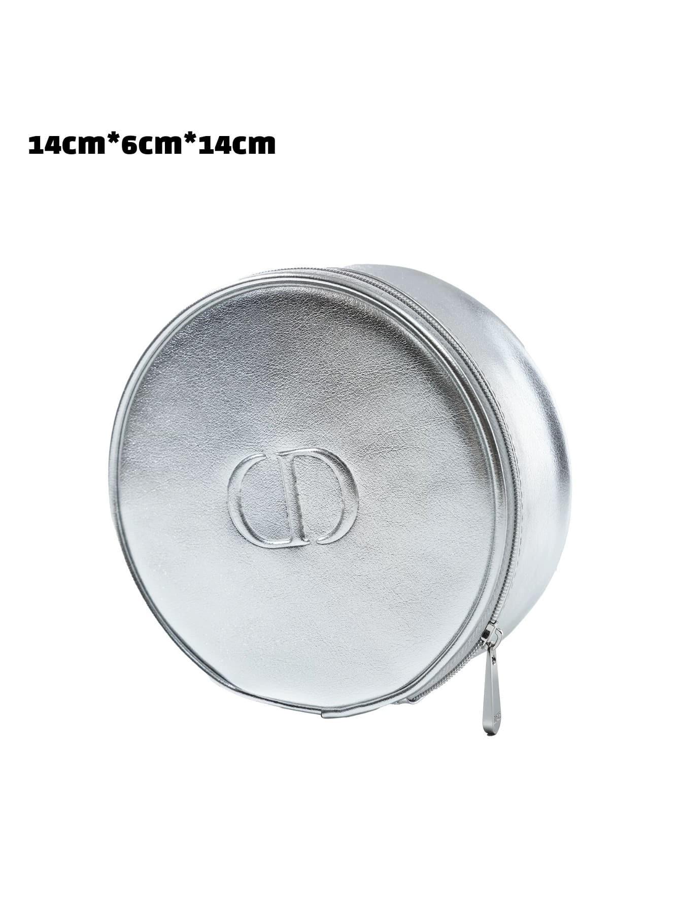 Dior Silver Zipper Cosmetic Bag