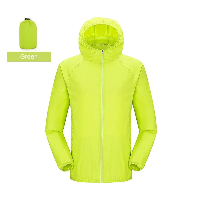 LNGXO Unisex Waterproof Windbreaker