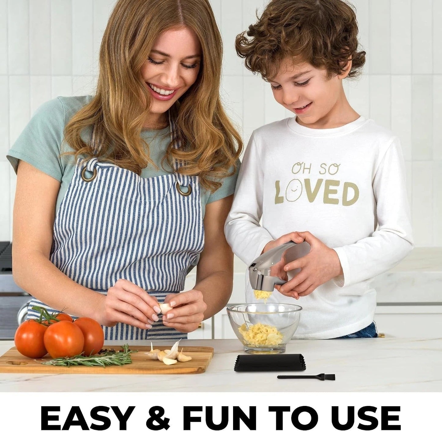 Rustproof Garlic Press Mincer Set