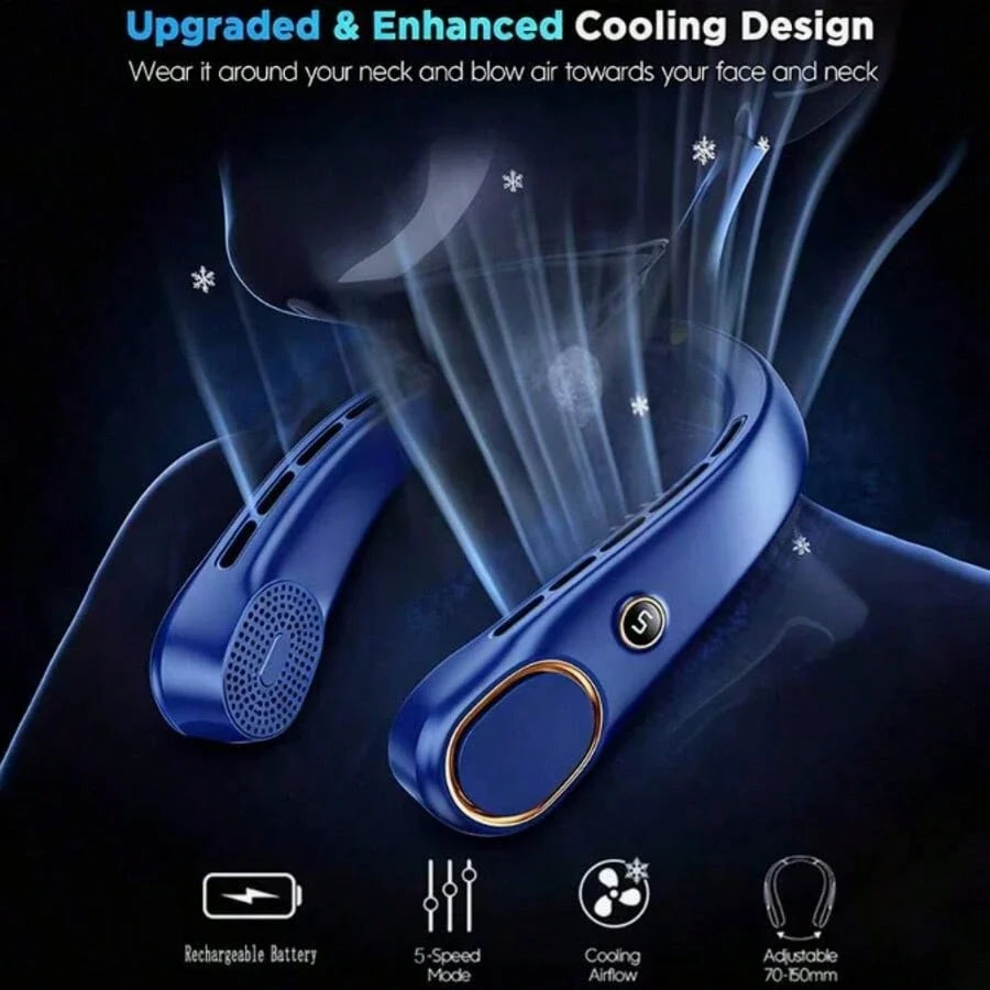 Portable Bladeless Rechargeable Neck Fan