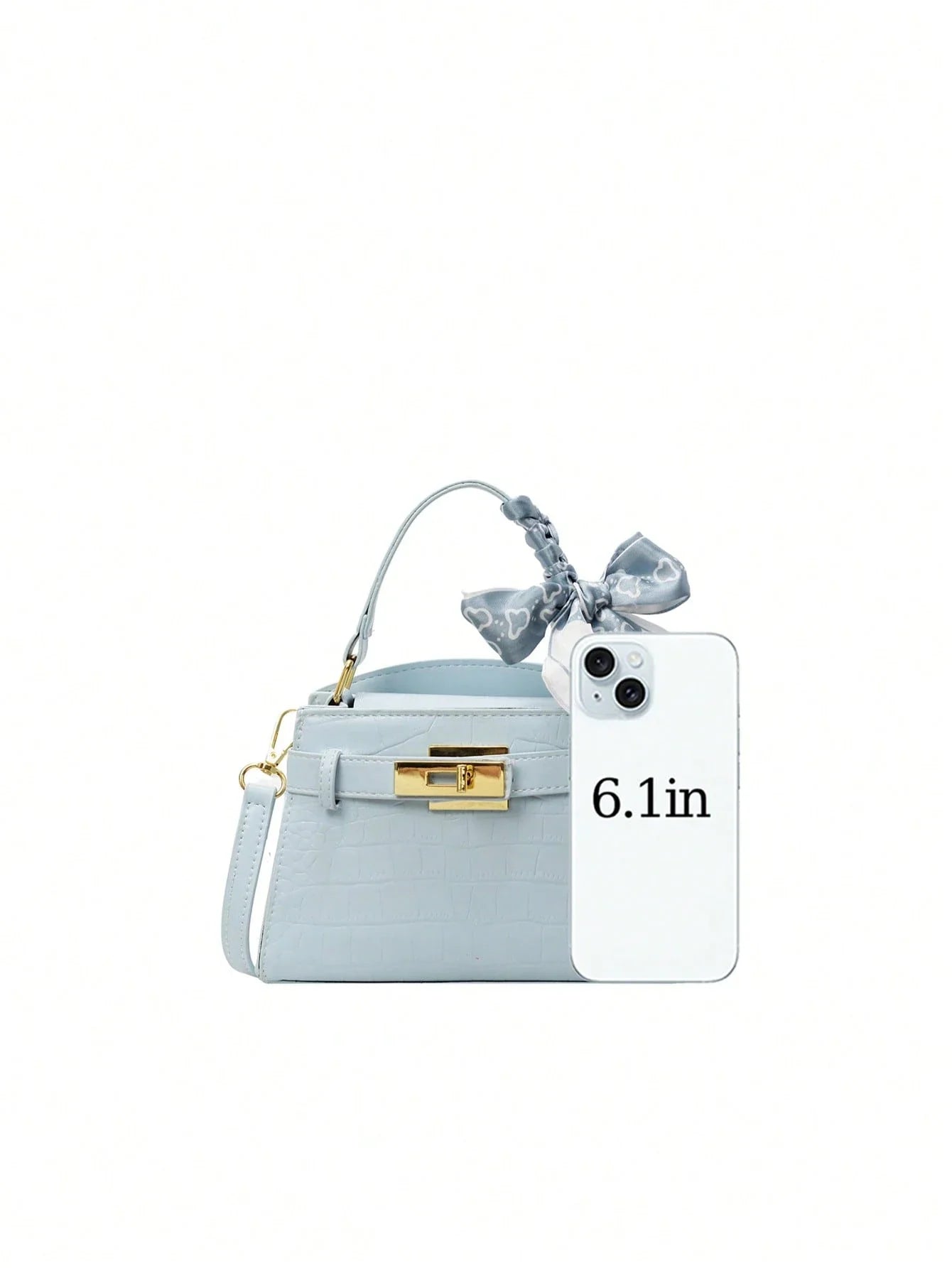 Luxury Crocodile Embossed Handbag Women