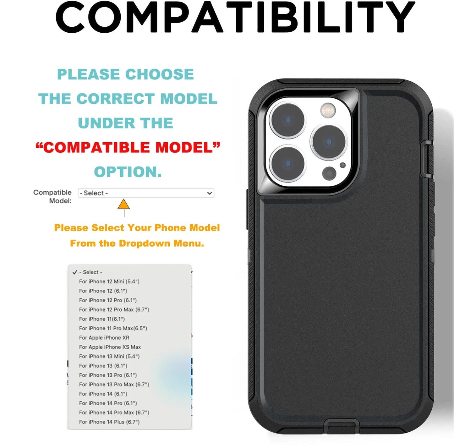 Heavy Duty iPhone Shockproof Case