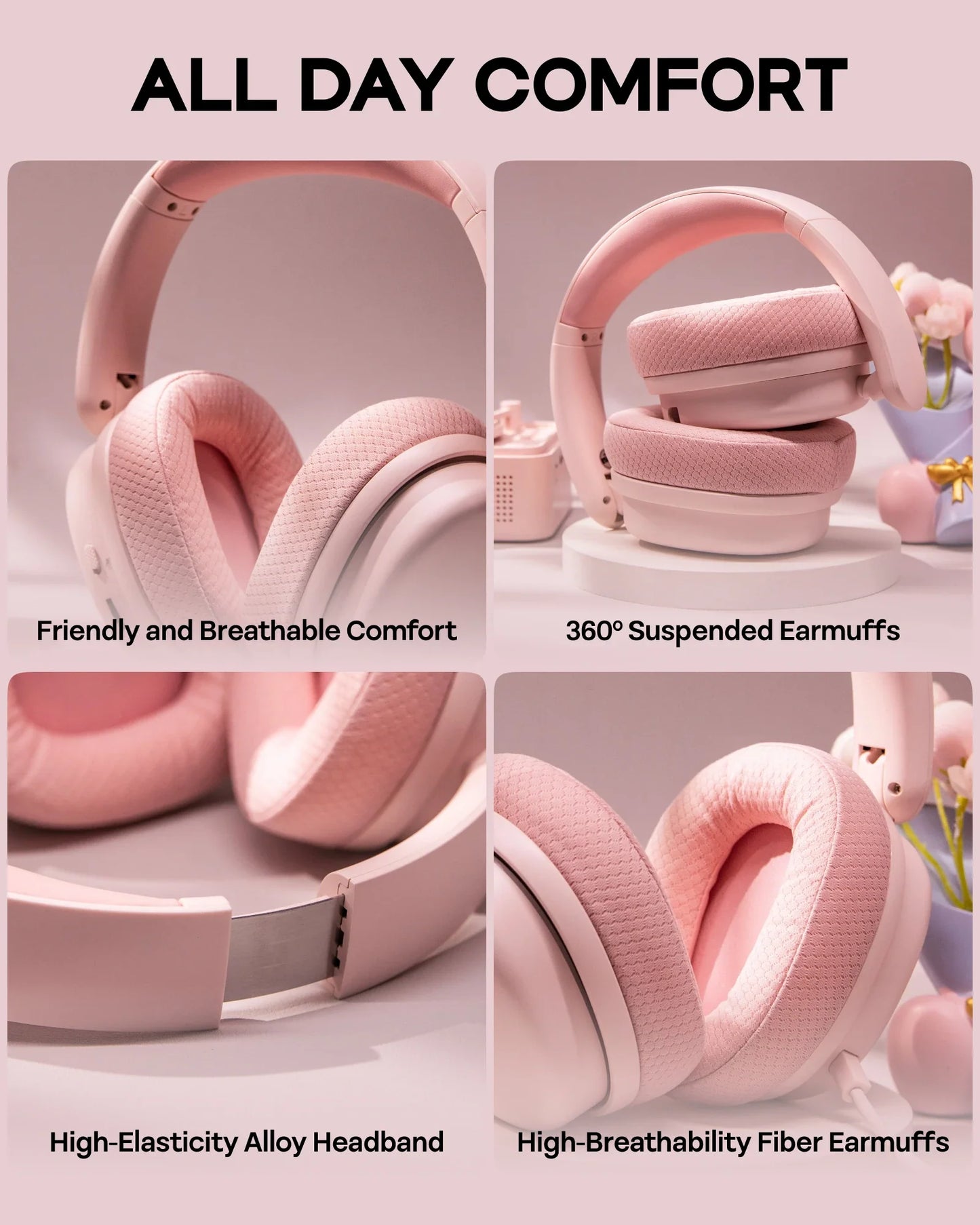 AULA G7 Pro Wired/Bluetooth/2.4GHz Wireless Gaming Headphone Noise-Canceling Microphone with RGB Light for PS4/PS5/PC/Switch
