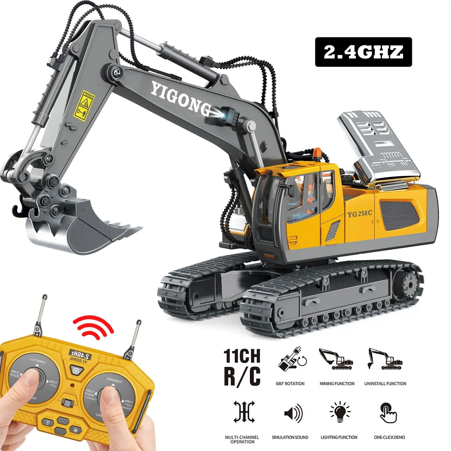 2.4G RC Excavator Dump Truck