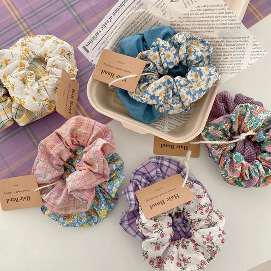 10pcs Cute Lattice Hair Bands