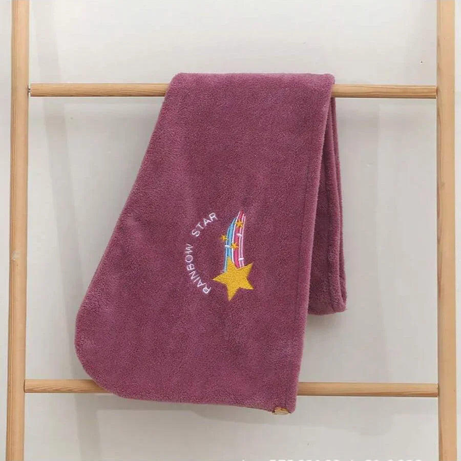 CozyFleece Embroidery Hair Cap