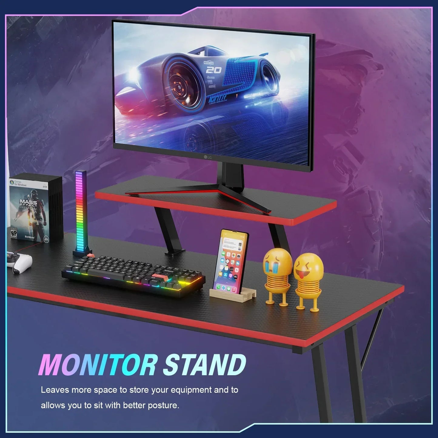 L Shaped Gaming Computer Desk