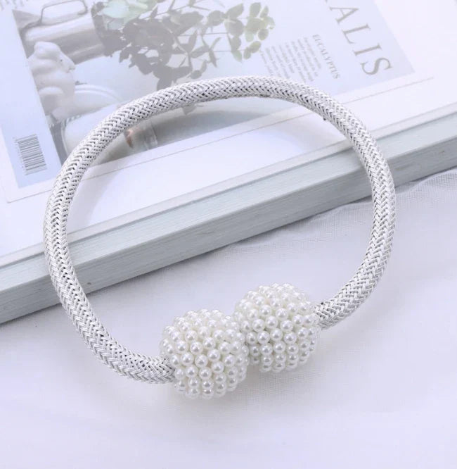 Pearl Magnetic Curtain Tiebacks