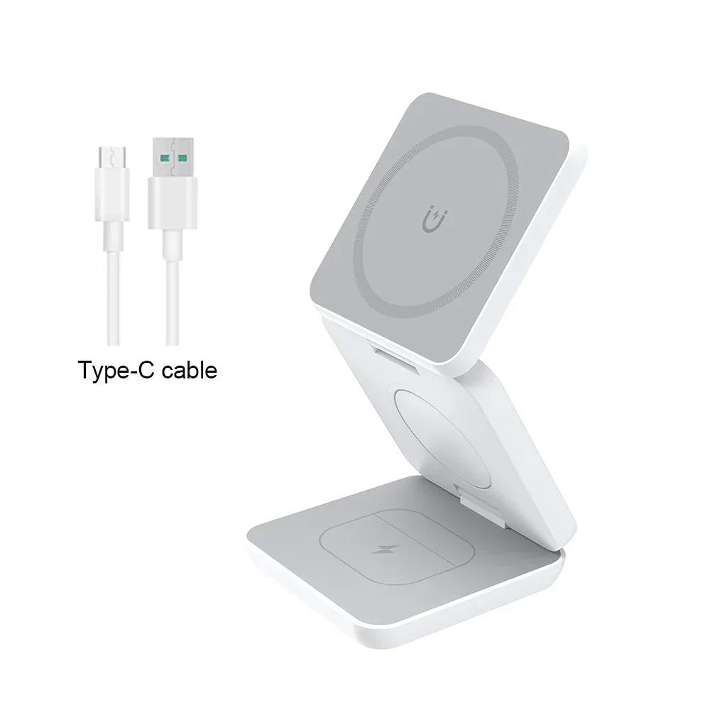3-in-1 Foldable Magnetic Charger