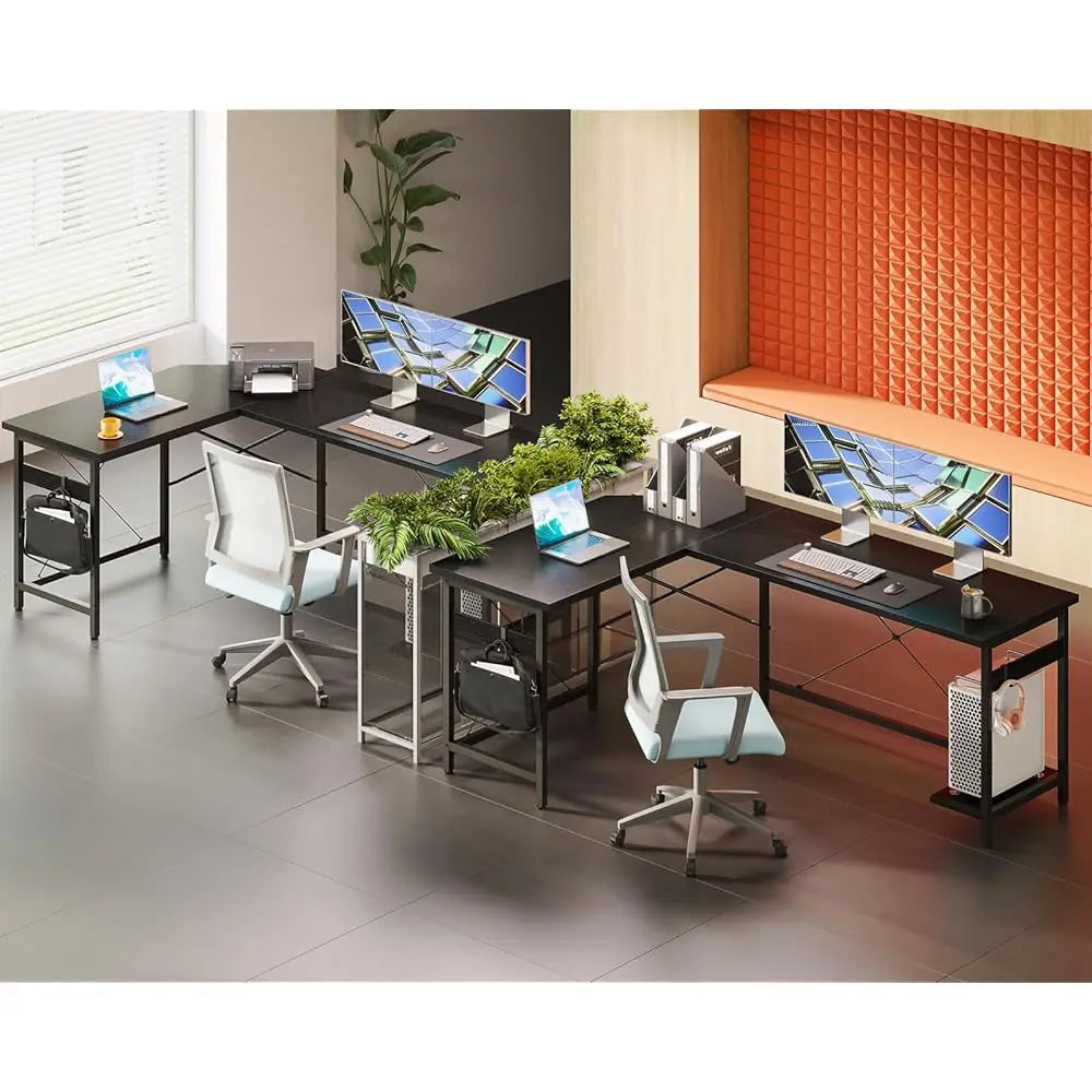 66" L-Shaped Gaming Desk
