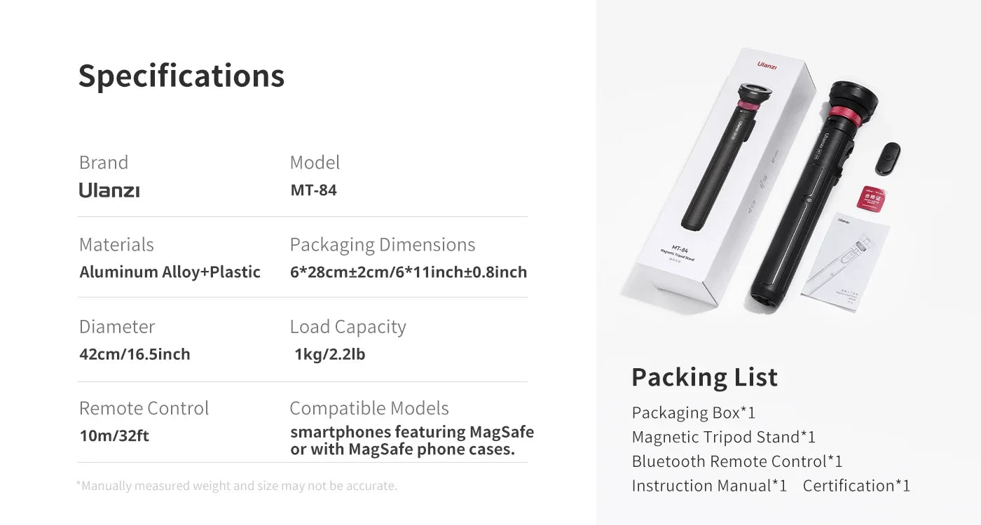 Ulanzi MT-84 Magsafe Selfie Stick