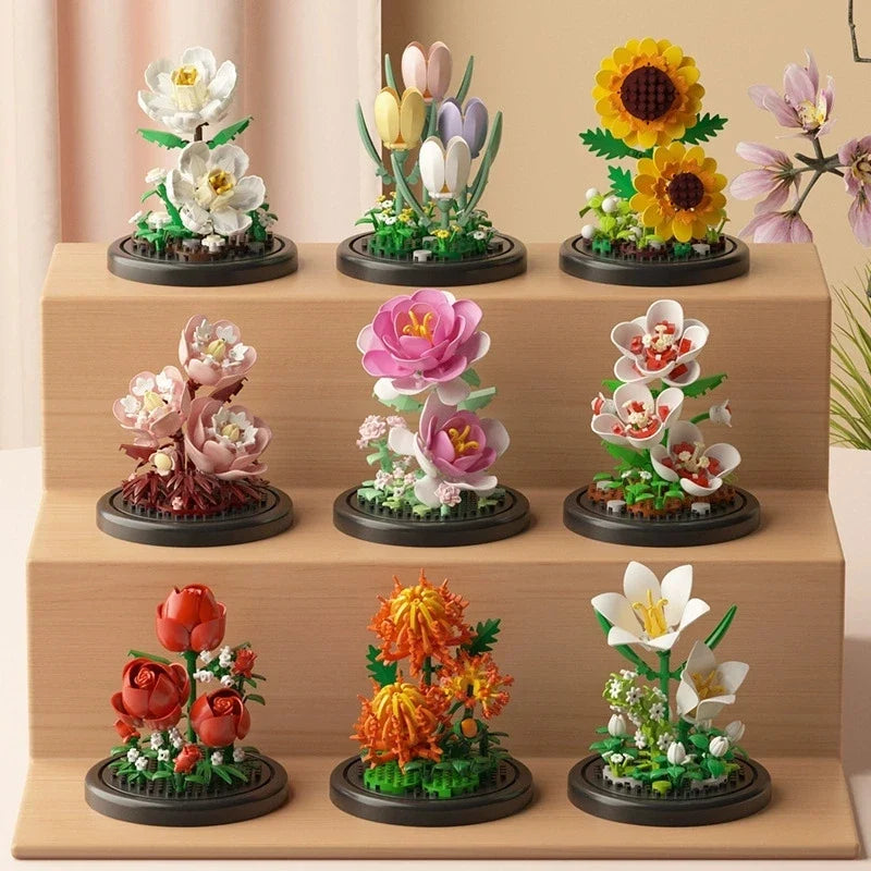 DIY Flower Building Block Kit