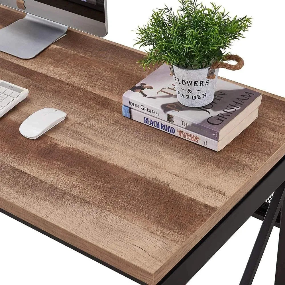 Farmhouse Industrial Computer Desk