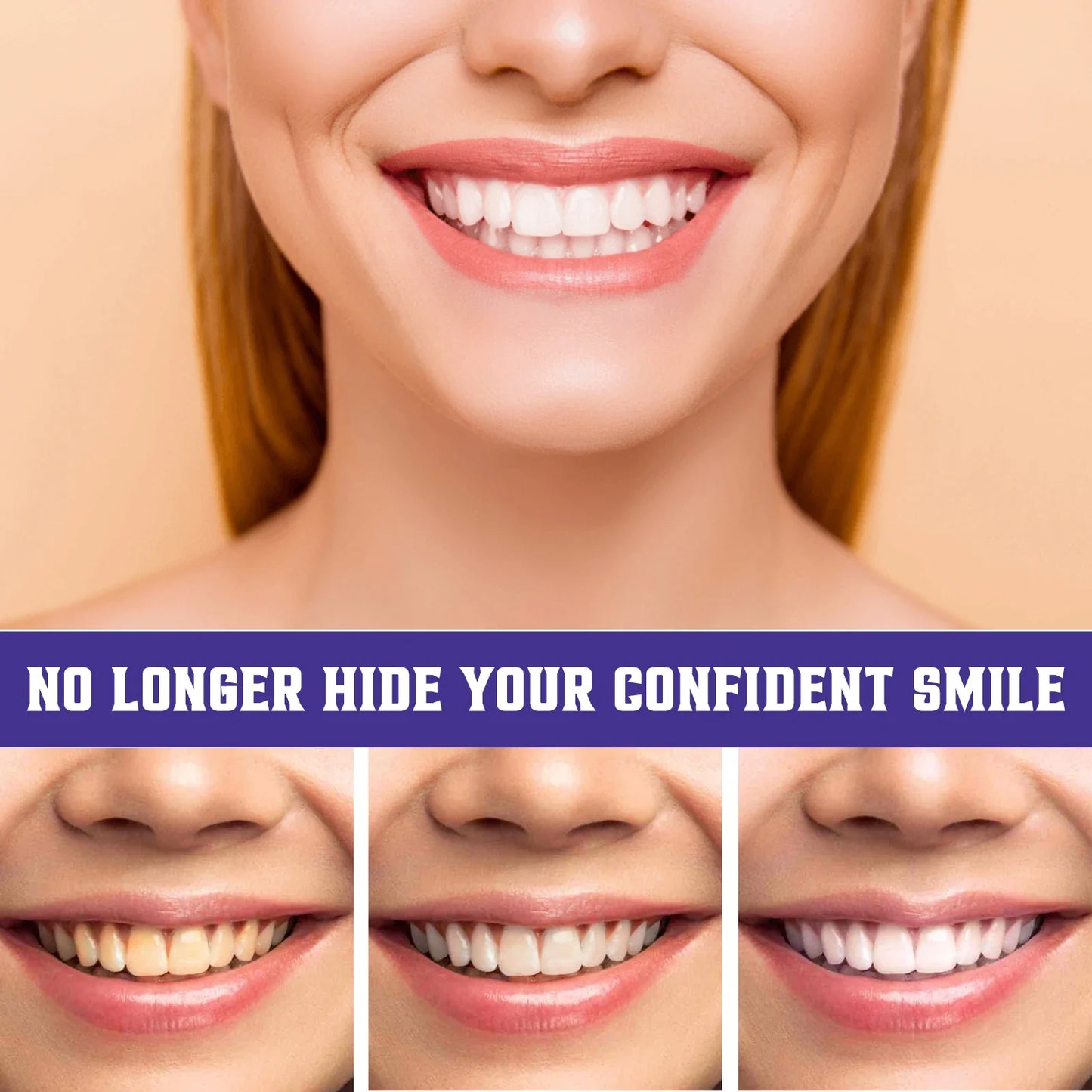 Purple Orthopedic Teeth Whitening Toothpaste