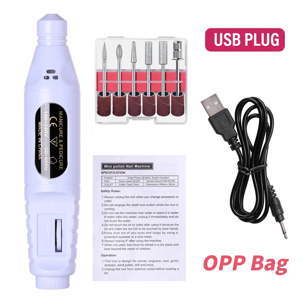 6-in-1 Electric Nail Drill Set