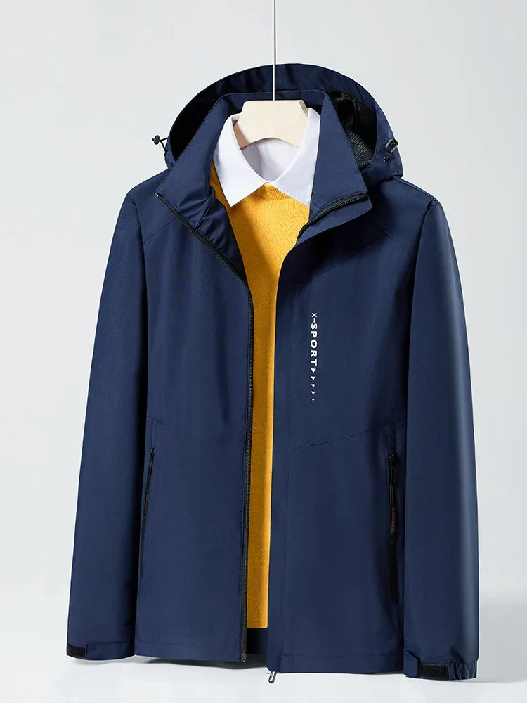 Unisex Waterproof Hooded Windbreaker