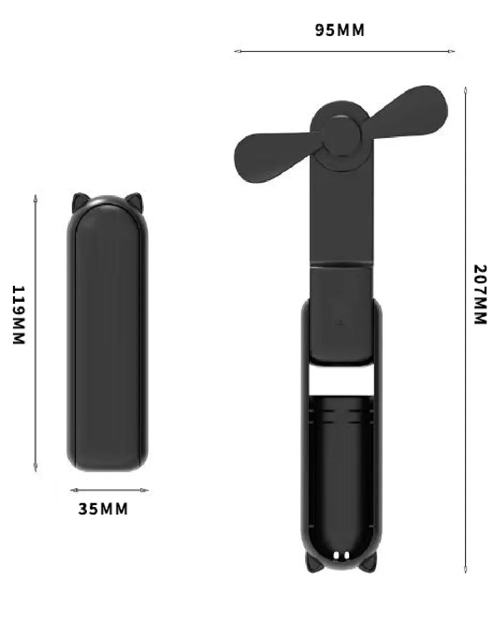 Portable Rechargeable Mini Pocket Fan