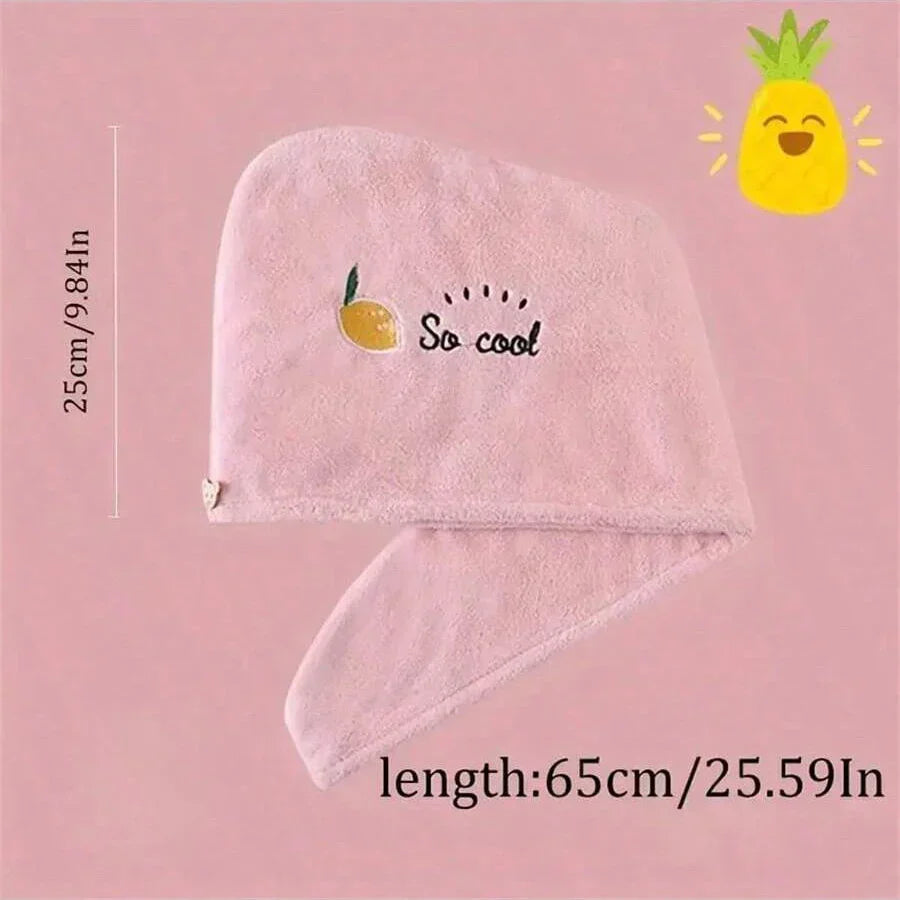 CozyFleece Embroidery Hair Cap