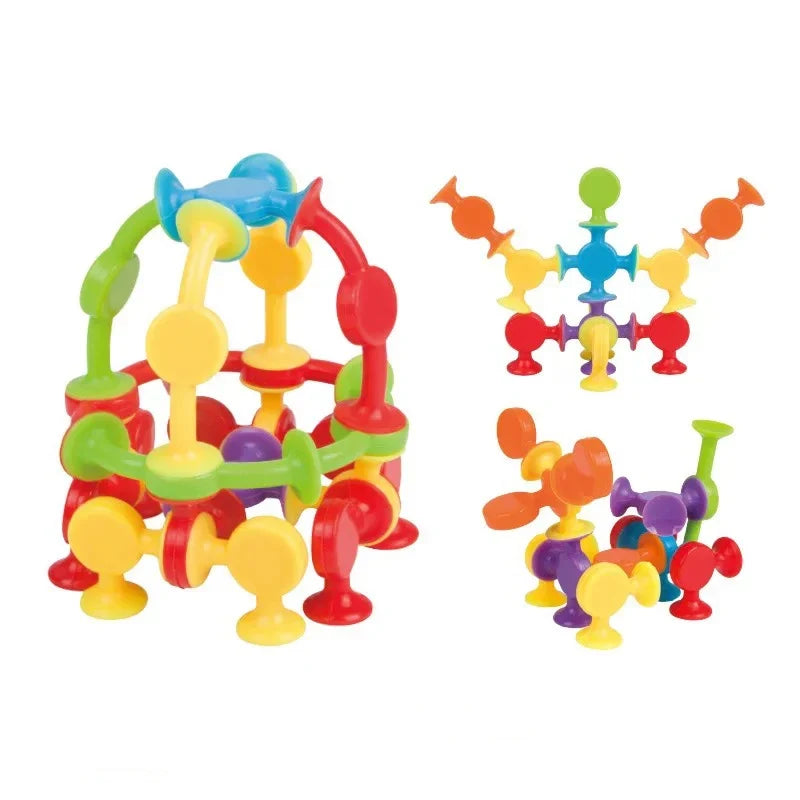 Silicone Sucker Building Block Toy