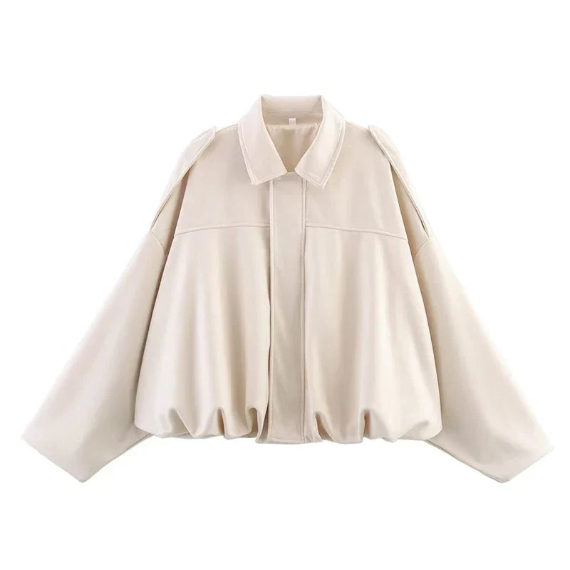 Women's Vintage Bomber Jacket Coat