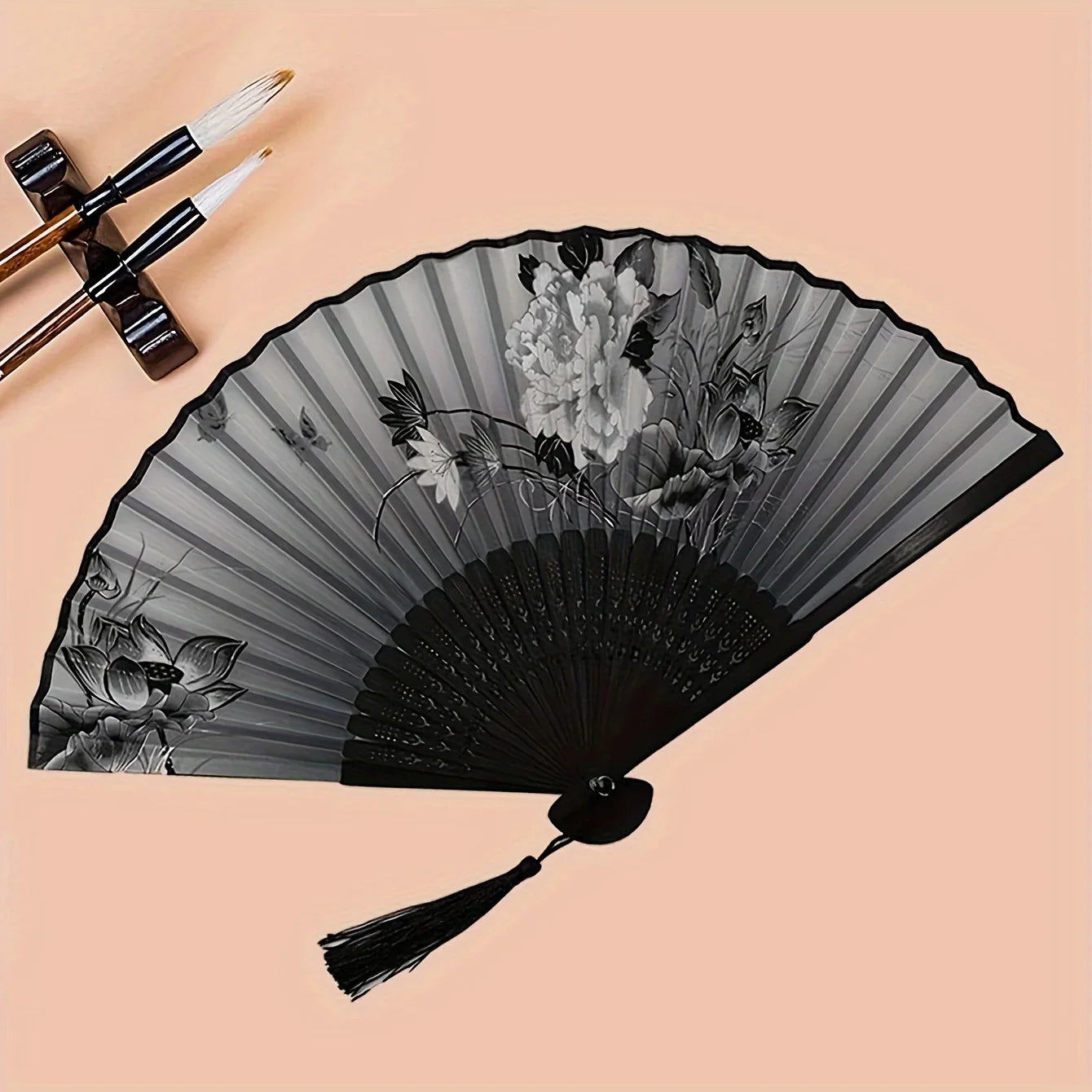Multicolor Bamboo Hand Folding Fan