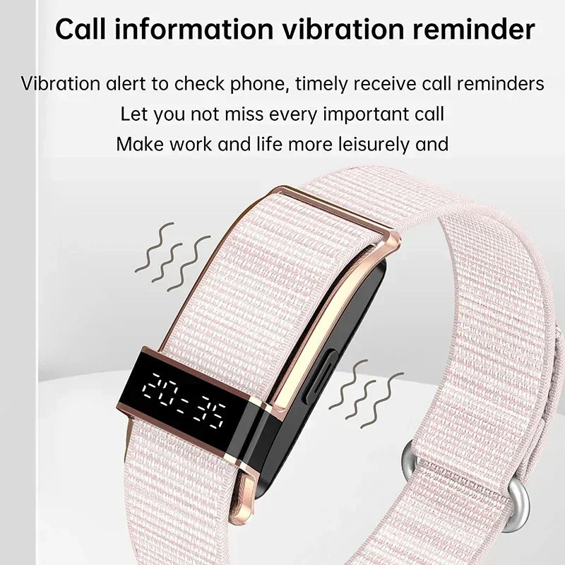 New Sport Fitness Tracker Time Display GPS Smart Bracelet Health Monitoring Pedometer Call Reminder Waterproof Smart Wristband