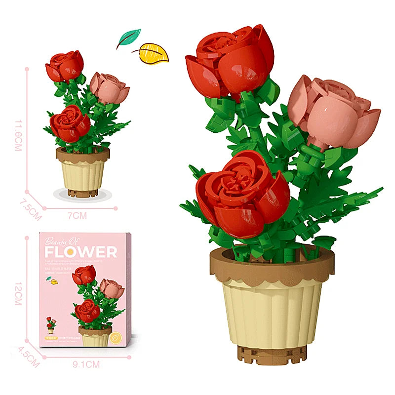 DIY Eternal Flower Building Blocks