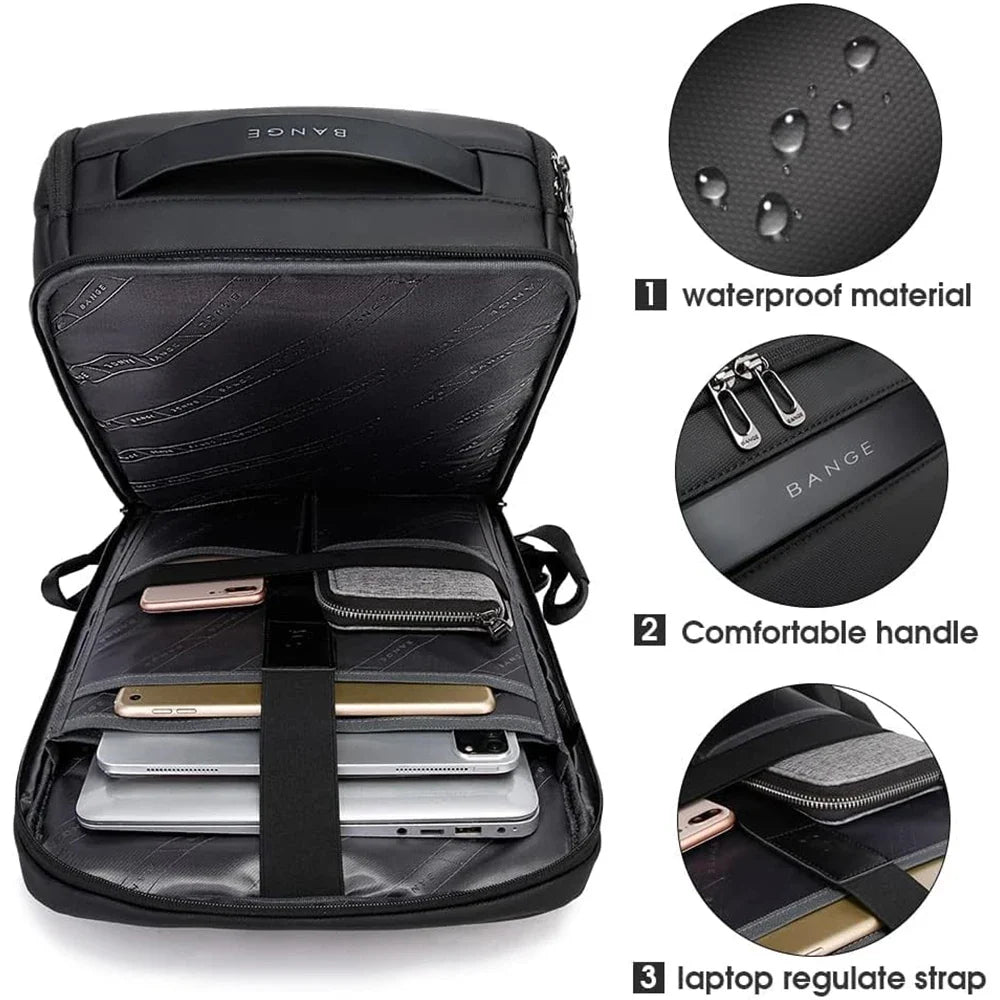 BANGE Waterproof Laptop Business Backpack