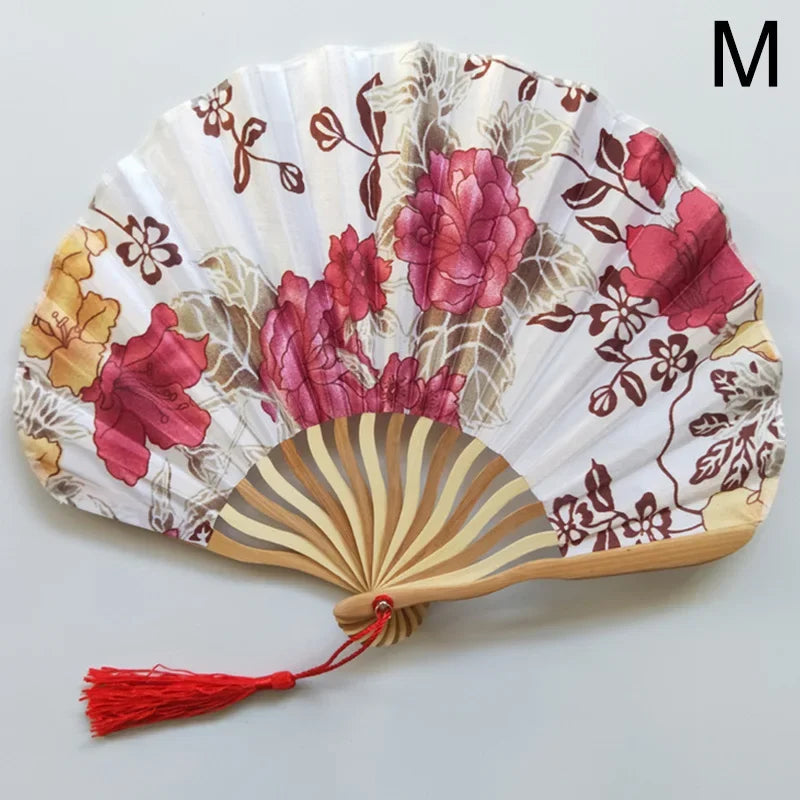 Vintage Silk Bamboo Folding Fan