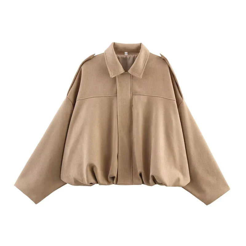 Women's Vintage Bomber Jacket Coat