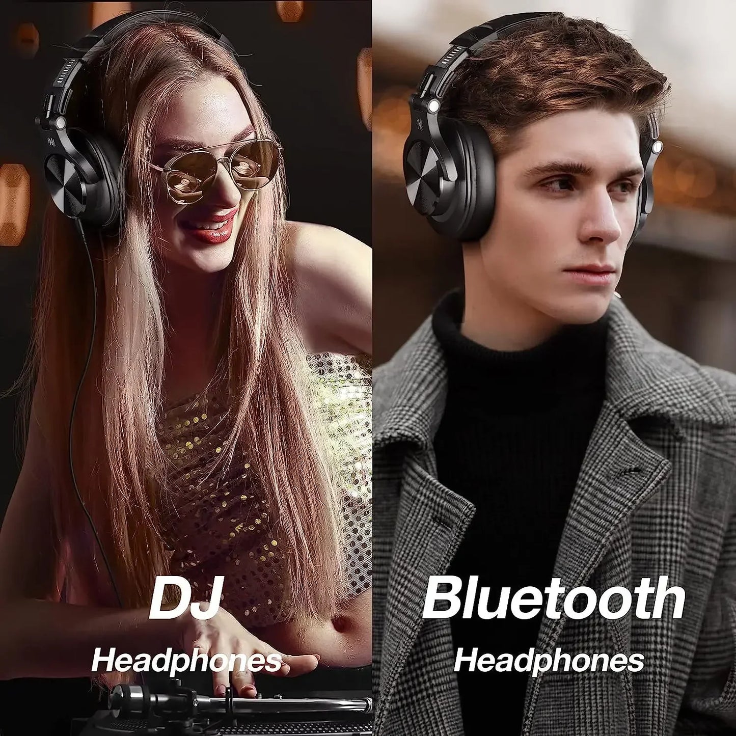 Oneodio Fusion A70 Bluetooth Headphones Hi-Res Audio Over Ear Wireless Headset 72H Professional Studio Monitor DJ HiFi Earphones