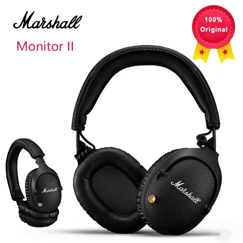 Marshall MONITOR II ANC Over Ear Wireless Headphones Active Noise Cancelling Subwoofer Gaming Music Sports Original Premium 30H