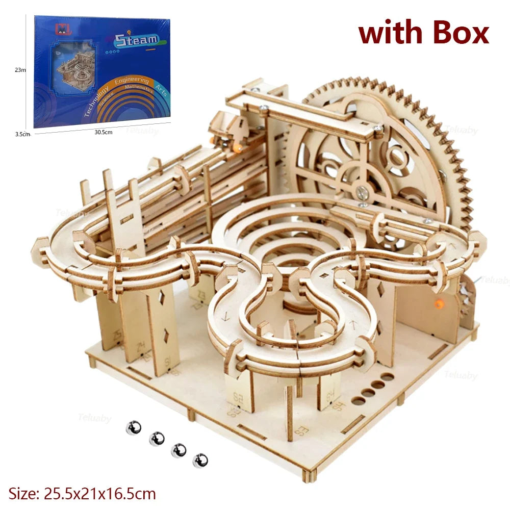 3D Wooden Puzzle Marble Kit