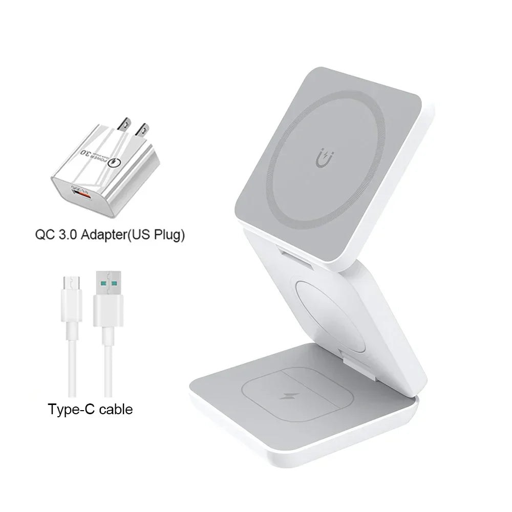 3-in-1 Foldable Magnetic Charger