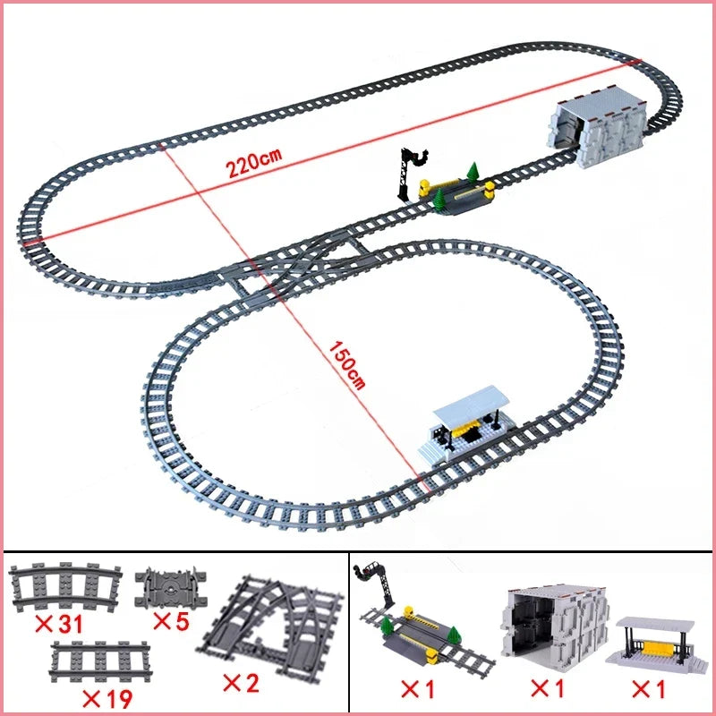City Train Station Building Blocks