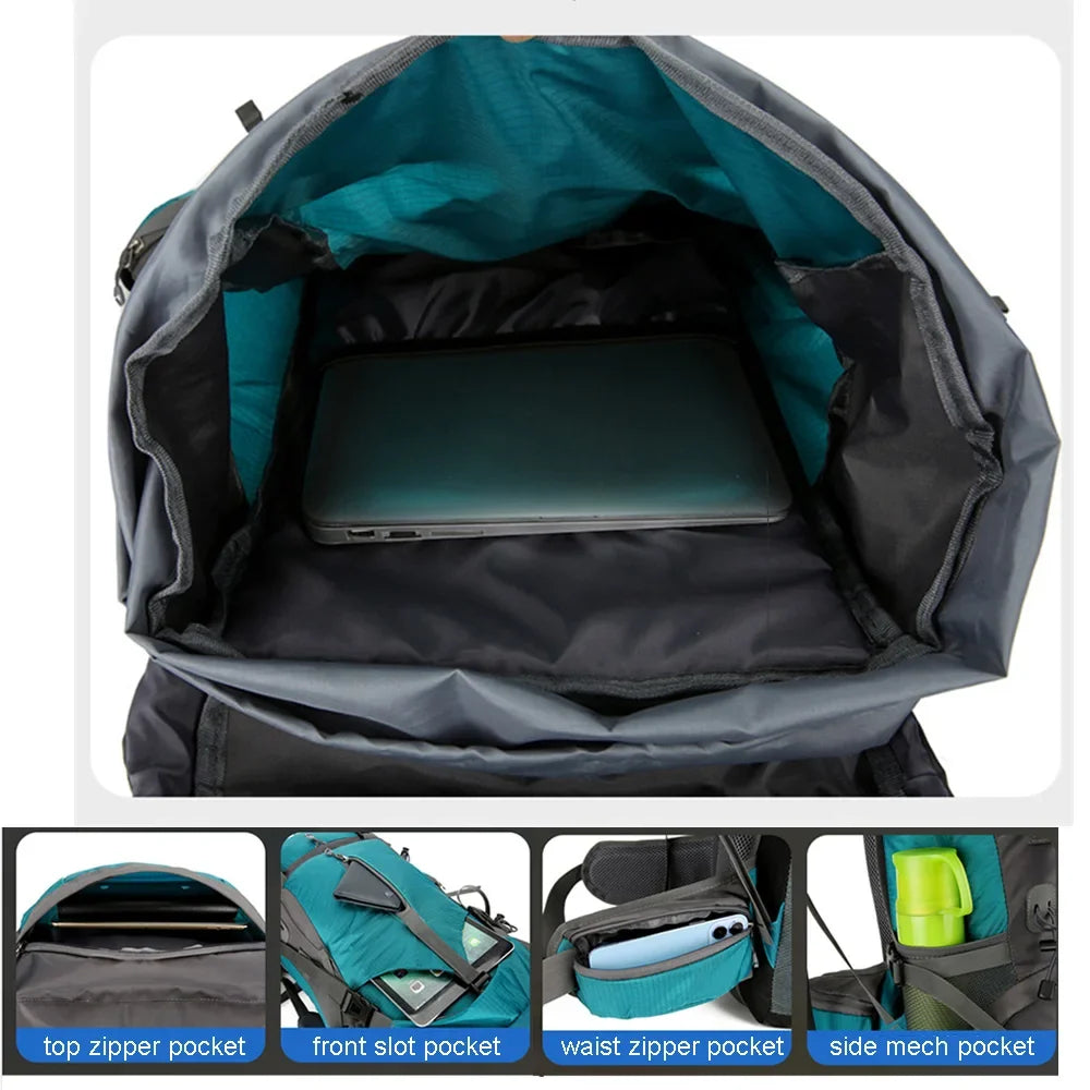 70L Outdoor Hiking Camping Backpack