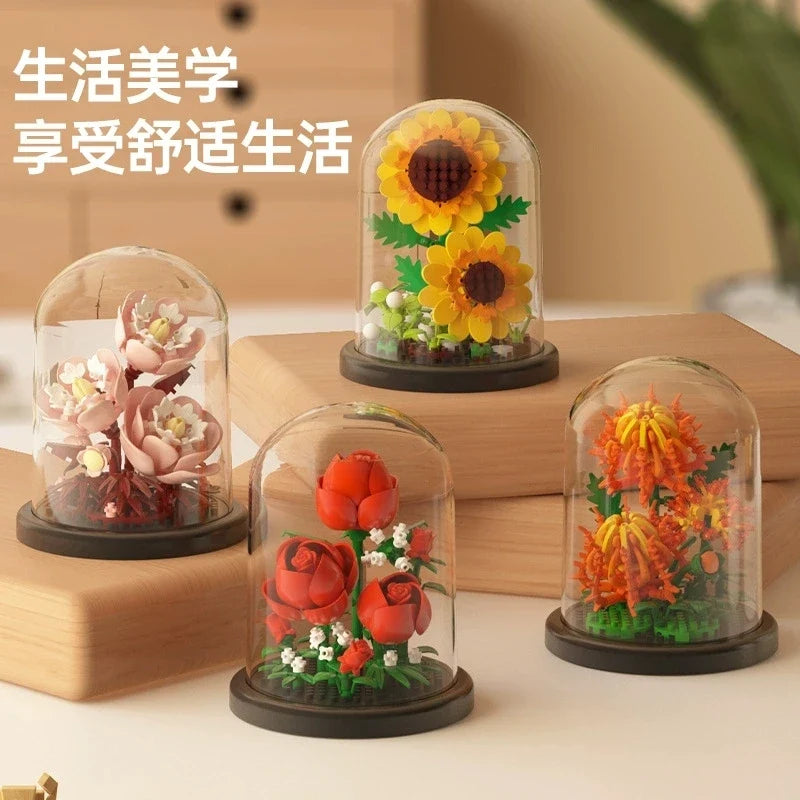 DIY Flower Building Block Kit