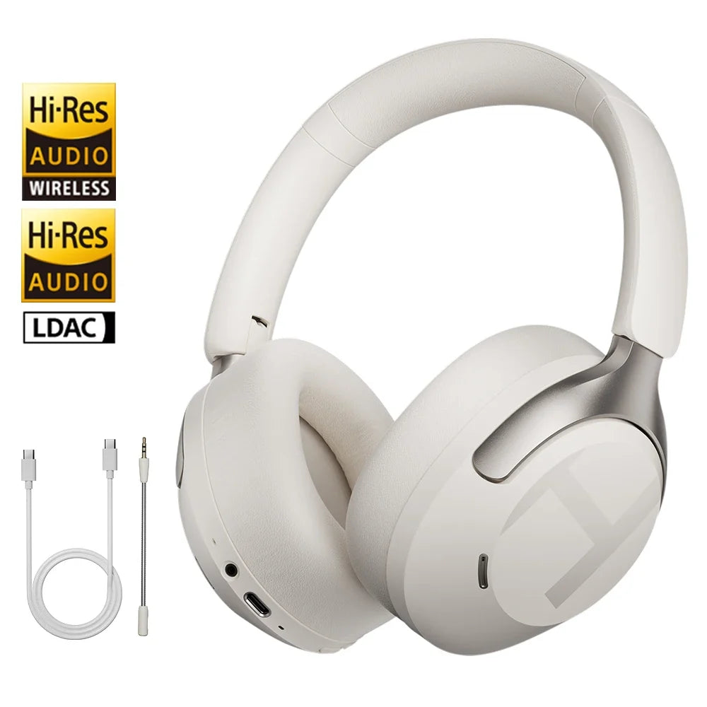 HAYLOU S40 ANC Wireless Headphone 50dB Noise Canceling Hi-Res 3D Spatial Audio Earphone with LDAC Bluetooth 6.0 Over Ear Headset